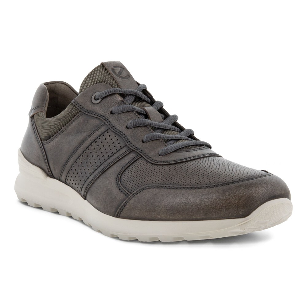 Tenis Hombre - ECCO Cs20 Perforateds - Grises Oscuro - DOH185674